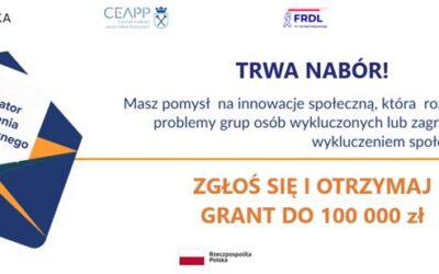 Zgłoś się już dziś i otrzymaj do 100 000 zł grantu na innowację społeczną! 